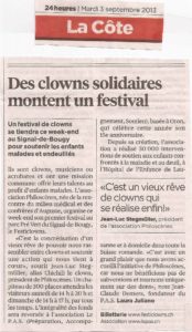 Des clowns solidaires montent un festival